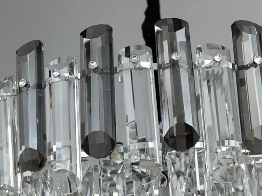 Поразительная новинка, хрустальная люстра в гостиную на 11 ламп, хром. - фото 4