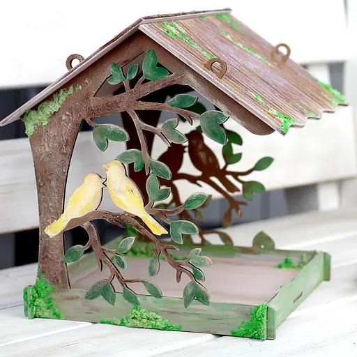 Годівничка для птахів Rosa Talent 1 фанера 22х20х22.5 см - фото 2