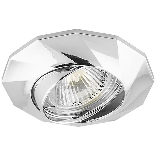 Вбудований світильник Feron DL6021 під лампу хром - фото 1