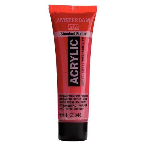 Краска акриловая Amsterdam 348, Перм. красный пурпурный 20 мл
