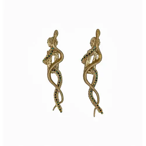 Сережки Медуза Горгона - фото 1