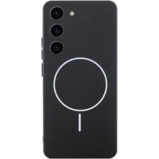 Чохол Lakshmi Silicone Cover Full Camera (AA) with MagFit для Samsung Galaxy S23 Чорний/Black - фото 1