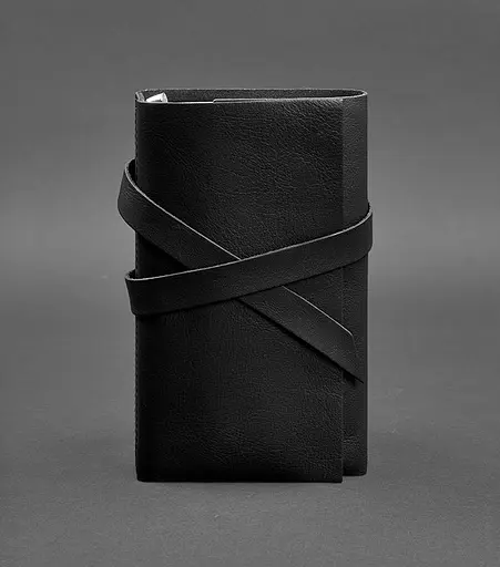 Шкіряний блокнот (Софт-бук) 1.0 чорний - фото 1