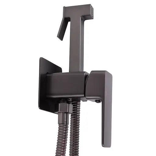 Набір гігієнічного душа прихованого монтажу Globus Lux Milano GLM-0-106MIX-GP, Графит - фото 6