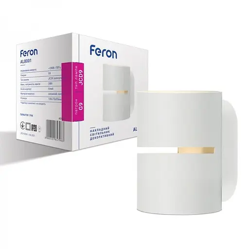 Настенное бра в закругленном корпусе Line F Арт. AL8001 белый - фото 1