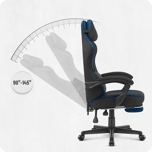 Крісло Cabro C504 Black-Blue (тканина) - фото 4