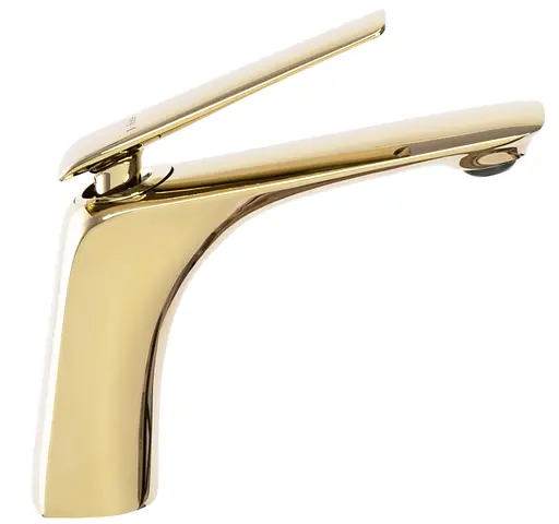 Смеситель для умывальника Rea Jager низкий gold REA-B5120 Золотой - фото 3