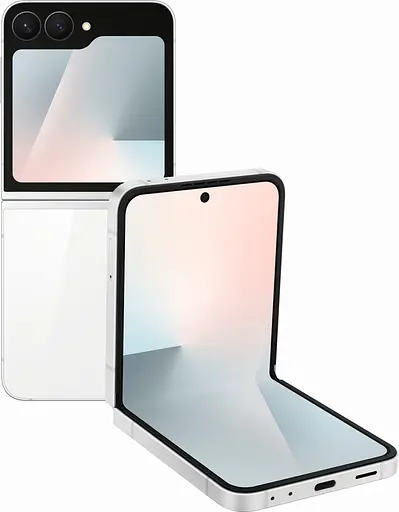 Смартфон Samsung Galaxy Flip 7 FE 8/256 ГБ White (SM-F761BZWH) (Global) [5G, NFC, 2 SIM/1 SIM + 1 eSIM]