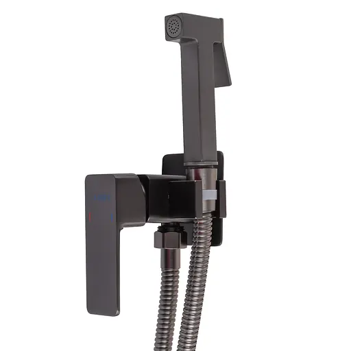 Набір гігієнічного душа прихованого монтажу Globus Lux Milano GLM-0-106MIX-GP, Графит - фото 9