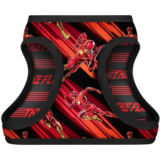 Шлея для собак Waudog Clothes м'яка з QR паспортом, малюнок "Швидкість Флеша", XS2 - фото 2