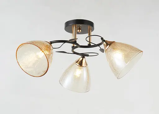 Люстра декоративна V 6363-3 BK+FG