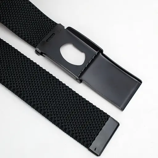 Ремінь-гумка чоловічий на затиску PS-40023 (115 см) чорний плетений - фото 5
