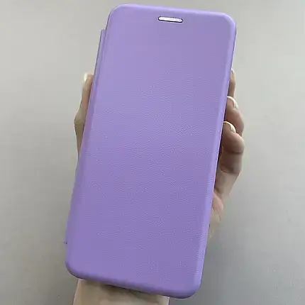 Чехол книжка Samsung Galaxy М32 эко-кожа Premium Case для смартфона Лиловый - фото 1