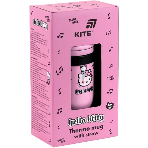 Термокружка Kite Hello Kitty з трубочкою 530 мл (HK25-1266) - фото 7