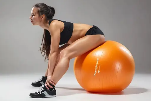 М'яч для фітнесу (фітбол) Power System PS-4012 Ø65 cm PRO Gymball Orange (PS-4012_65cm_Orange) - фото 5