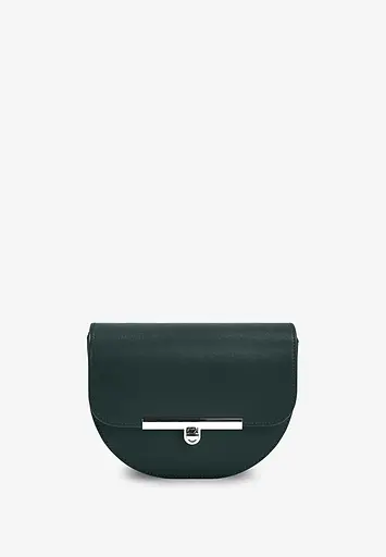 Жіноча шкіряна сумка поясна-кроссбоді Bridget зелений - фото 4