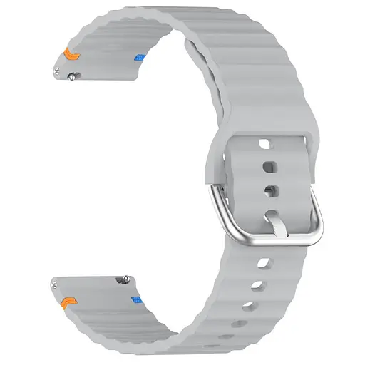 Силиконовый ремешок Wavy для Smart Watch 20mm Light Gray - фото 2