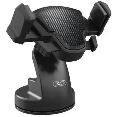 Автодержатель XO C88 Suction Cup Car Bracket One-touch lock for stable travel Черный - фото 1