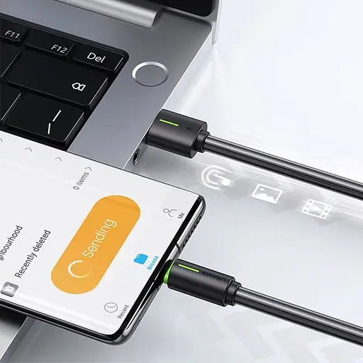 Кабель Usams SJ732 USB-A to USB-C 18W 1m Black (SJ732USB01) [138974] - фото 9