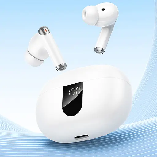 Бездротові TWS навушники Hoco EQ26 Nice ANC+ENC White - фото 5