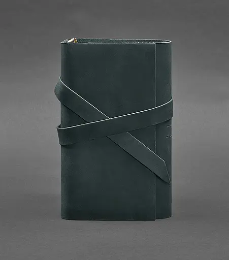 Шкіряний блокнот (Софт-бук) 1.0 зелений - фото 1