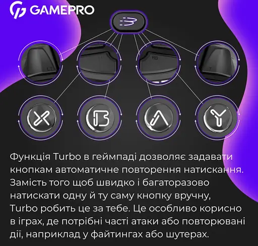 Геймпад джойстик GamePro GP-X13-B Xinput Bluetooth/2.4G/USB (Switch/PC/iOS/Android) Black - фото 12