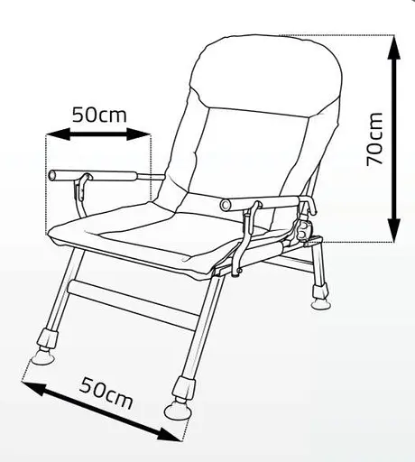 Крісло коропове модель 2020 M-Elektrostatyk FK5 посилене max навантаження 150 кг - фото 3