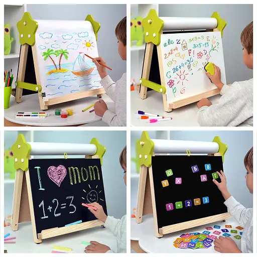 Мольберт дитячий настільний Двосторонній "5 в 1" Lumik LMA5N, малюй світлом - фото 9