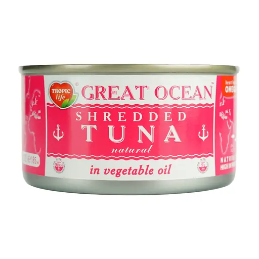 Тунець подрібнений у рослинній олії Great Ocean 185 г