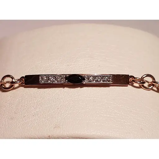 Золотой браслет Tango с фианитами. 893098 18 - фото 4