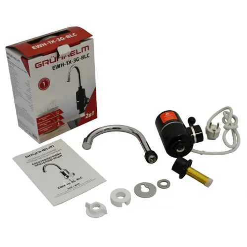 Проточний водонагрівач Grunhelm EWH-1X-3G-BLC - фото 3