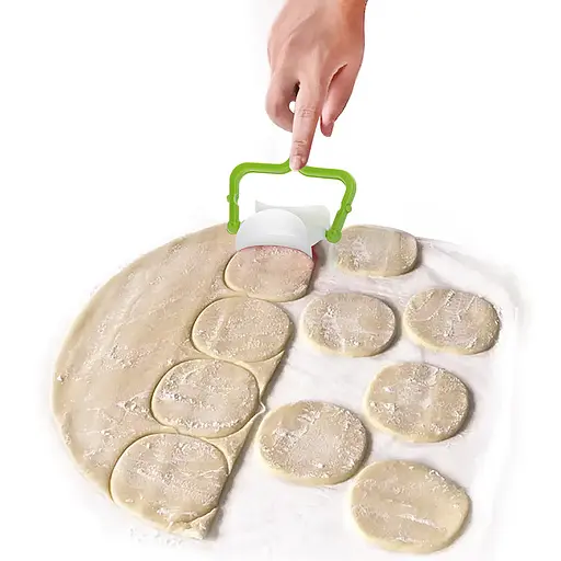 Ролик пластиковый для нарезки теста кругами тесторез для хинкали, пельменей, вареников, Kitchette 84988 - фото 2