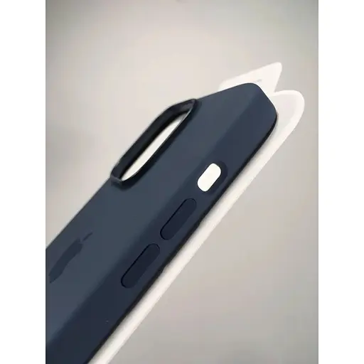 Оригинальный силиконовый чехол Apple Silicone Case MagSafe для iPhone 14 Pro Max (6.7") Storm Blue (MPTQ3ZE/A) - фото 8