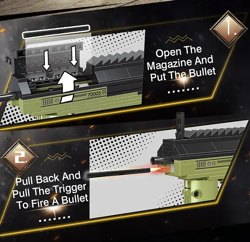 Конструктор кулемет Kriss Vector 70005 (320 деталей) - фото 4