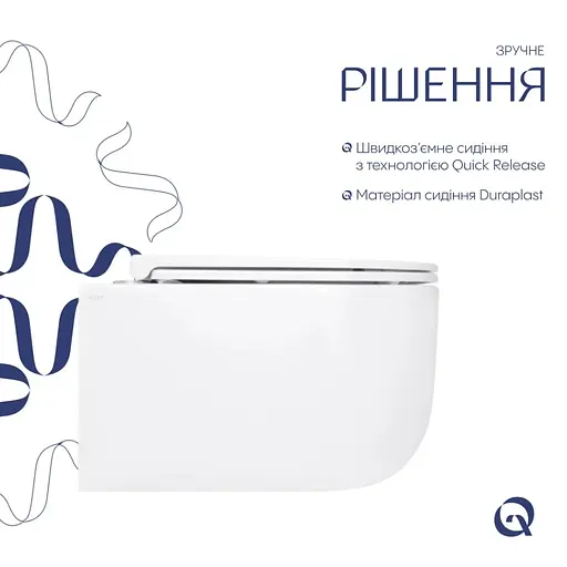 Унитаз подвесной Qtap Taurus Ultra Quiet, с сиденьем Slim Duroplast/Soft-close/Quick Release QT2433084EUQW - фото 3