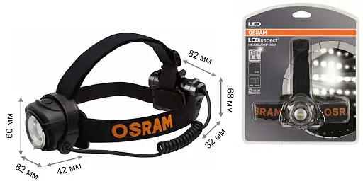 Инспекционный налобный фонарь OSRAM LEDIL209 LEDinspect HEADLAMP 300 - фото 2