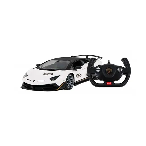 Машинка RASTAR Lamborghini Aventador SVJ на дистанційному керуванні 1:14 білий 96010 - фото 7