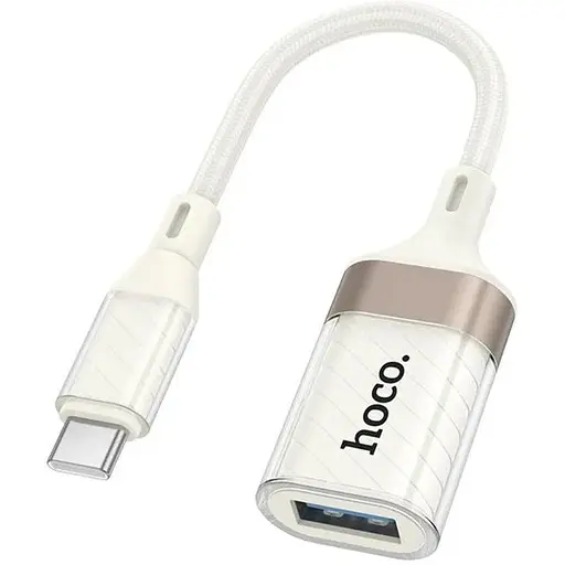 Адаптер переходник Hoco UA39A Type-C to USB 3.0 apricot