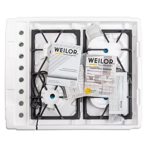 Поверхня газова на металі Weilor GM W 634 WH - фото 10
