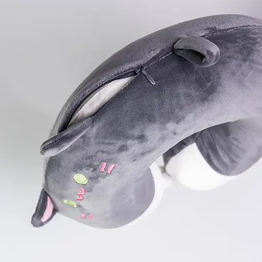 Подушка для шиї Kitty U-подібна темно-сірий HP-56-11BG - фото 5