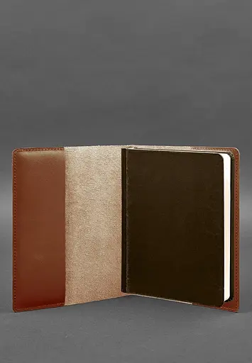 Шкіряна обкладинка для блокнота 6.0 (софт-бук) світло-коричнева - фото 4