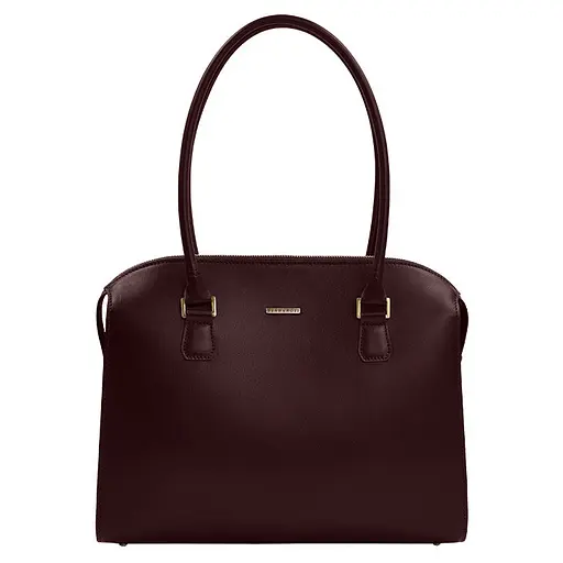 Жіноча шкіряна сумка Business бордовий Краст - фото 8