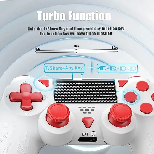 Беспроводной контроллер Bonacell для геймпада Ps-4 с 6-осевым датчиком движения Turbo Touch Pad - фото 4