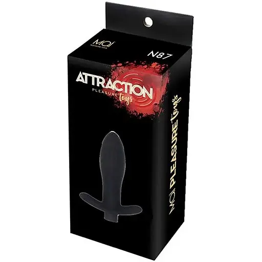 Анальна пробка з вібрацією Mai Attraction Toys №87 Black - фото 2
