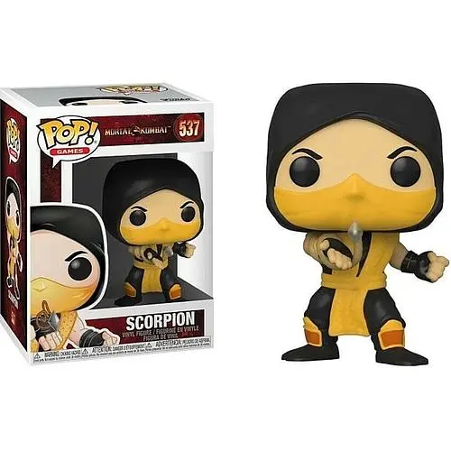 Фигурка Funko Pop Скорпион Мортал Комбат Mortal Kombat Scorpion 10 см MK LK 537 - фото 1