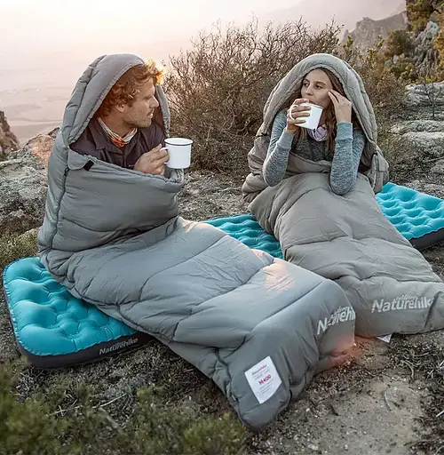 Спальный теплый мешок Naturehike M300 до -13C Справа молния (R) - фото 8