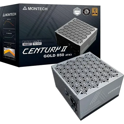 Блок живлення MONTECH CENTURY II 850W ATX 3.1 80+ Gold (CENTURY II 850) - фото 7