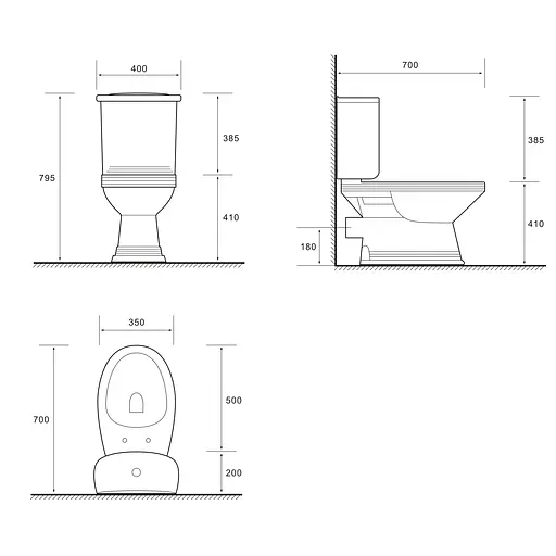 Унитаз - компакт Volle Barco с сидением Soft Close 13-88-604, Белый - фото 2