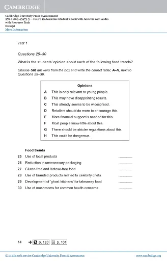 Cambridge Practice Tests IELTS 19 Academic with Answers With Audio with Resource Bank - фото 7