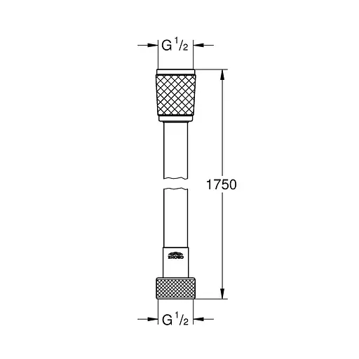 Шланг для душа Grohe QuickFix VitalioFlex Trend 287422432, Черный матовый - фото 2